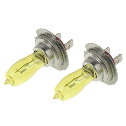 2 X H7 HOD Halogen Bulbs 12V 100W 2400 LM 3500K Yellow Light Headlights - Halogen Lights by PMC Jewellery | Online Shopping South Africa | PMC Jewellery