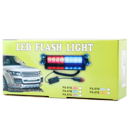 8W 800LM 8-LED Yellow Light 3-Modes Adjustable Angle Car Strobe Flash Dash Emergency Light Warning Lamp with Suckers, DC 12V - Warning Lights by PMC Jewellery | Online Shopping South Africa | PMC Jewellery | Buy Now Pay Later Mobicred