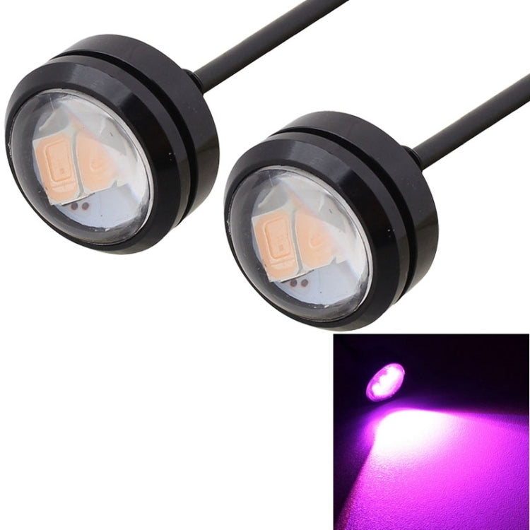 2 PCS  22.5mm 1.5W 150LM Pink Light 3 LED SMD 5630 Spotlight Eagle Eye Light Daytime Running Light for Vehicles - Eagle Eye Lamps by PMC Jewellery | Online Shopping South Africa | PMC Jewellery | Buy Now Pay Later Mobicred