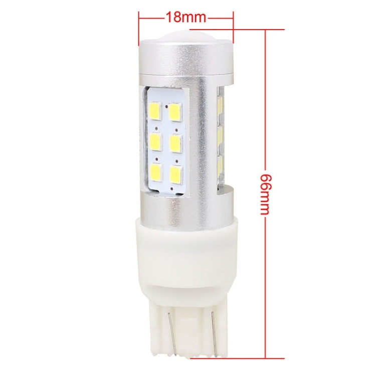 2 PCS T20 4.2W 630LM White Light Dual Wires 21 LED 2835 SMD Car Brake Light Daytime Running Light Bulb,  DC 12V - Brake Lights by PMC Jewellery | Online Shopping South Africa | PMC Jewellery | Buy Now Pay Later Mobicred