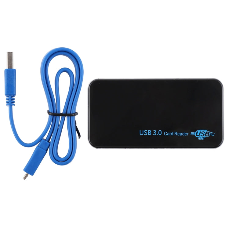 USB 3.0 Card Reader, Super Speed 5Gbps, Support CF / SD / TF / M2 / XD / MS Card, Plastic Shell -  by PMC Jewellery | Online Shopping South Africa | PMC Jewellery | Buy Now Pay Later Mobicred