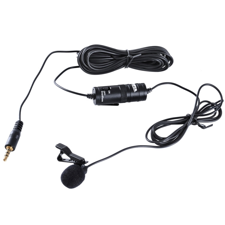 Boya BY-M1 Mini Lavalier Microphone(Black) - Camera Microphone by BOYA | Online Shopping South Africa | PMC Jewellery | Buy Now Pay Later Mobicred