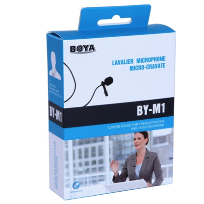 Boya BY-M1 Mini Lavalier Microphone(Black) - Camera Microphone by BOYA | Online Shopping South Africa | PMC Jewellery | Buy Now Pay Later Mobicred