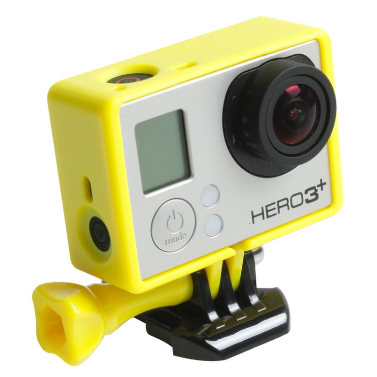 TMC High Quality Tripod Cradle Frame Mount Housing for GoPro HERO4 /3+ /3, HR191(Yellow) - Protective Frame by TMC | Online Shopping South Africa | PMC Jewellery | Buy Now Pay Later Mobicred