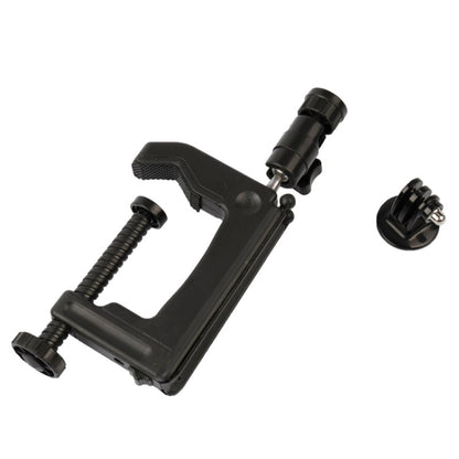 Desktop Fixed Clamp Holder Mount with Tripod Adapter for GoPro Hero12 Black / Hero11 /10 /9 /8 /7 /6 /5, Insta360 Ace / Ace Pro, DJI Osmo Action 4 and Other Action Cameras, Clamp Size: 1 - 6 cm - Holder by PMC Jewellery | Online Shopping South Africa | PMC Jewellery