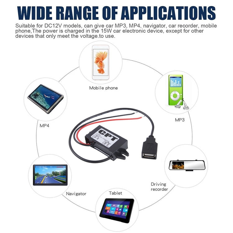 12V to 5V DC-DC 15w Step Down Power Converter Module - Module by PMC Jewellery | Online Shopping South Africa | PMC Jewellery | Buy Now Pay Later Mobicred