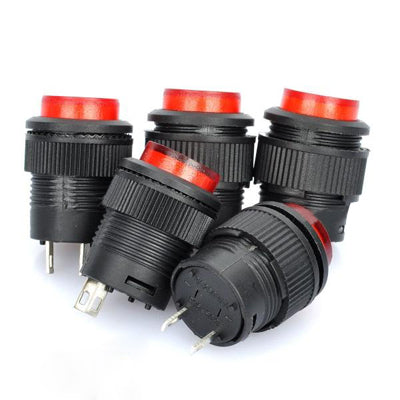 R16-503 Non-Locked 16mm 2-Pin Push Button Switch (5 Pcs in One Package, the Price is for 5 Pcs) - Car Switches by PMC Jewellery | Online Shopping South Africa | PMC Jewellery