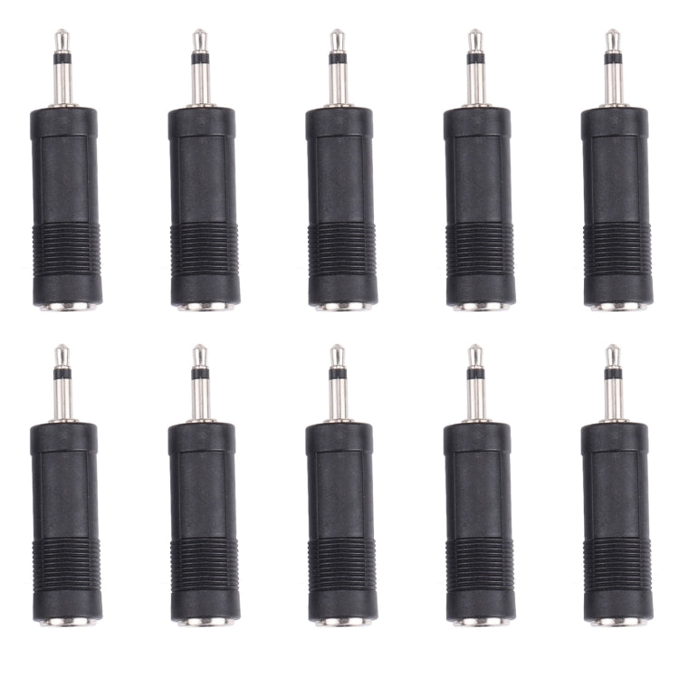 3.5mm Male to 6.35mm Female Mono Sound Converters Adapters (100 Pcs in One Package, the Price is for 100 Pcs) - Connectors & Terminals by PMC Jewellery | Online Shopping South Africa | PMC Jewellery