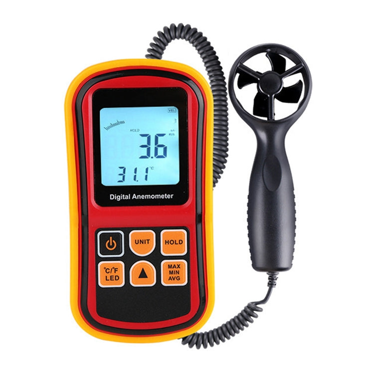 Digital Anemometer (Measurement items: Air Velocity, Air Temperature)(Red) - Tachometers & Anemometer by PMC Jewellery | Online Shopping South Africa | PMC Jewellery | Buy Now Pay Later Mobicred