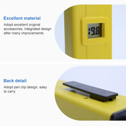 Pen Type PH Meter(Yellow) - PH & Moisture Meter by PMC Jewellery | Online Shopping South Africa | PMC Jewellery | Buy Now Pay Later Mobicred