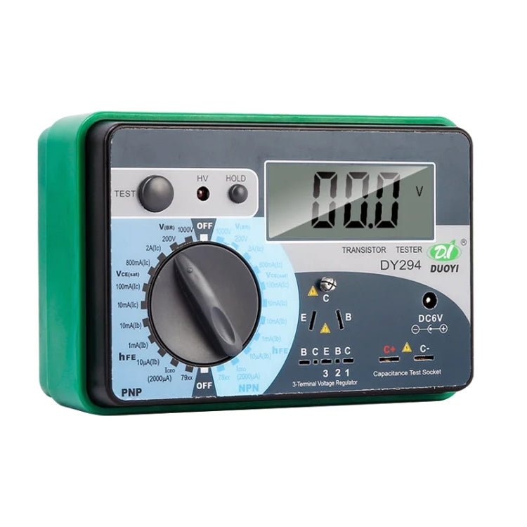 DY294 Professional 2.7 inch LCD Digital Transistor Parameter Tester Meter (4*AA) - Battery & Resistance Tester by PMC Jewellery | Online Shopping South Africa | PMC Jewellery | Buy Now Pay Later Mobicred