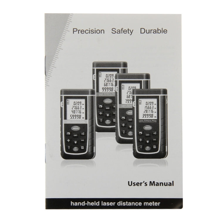 RZ-A40 1.9 inch LCD 40m Hand-held Laser Distance Meter with Level Bubble - Laser Rangefinder by PMC Jewellery | Online Shopping South Africa | PMC Jewellery | Buy Now Pay Later Mobicred