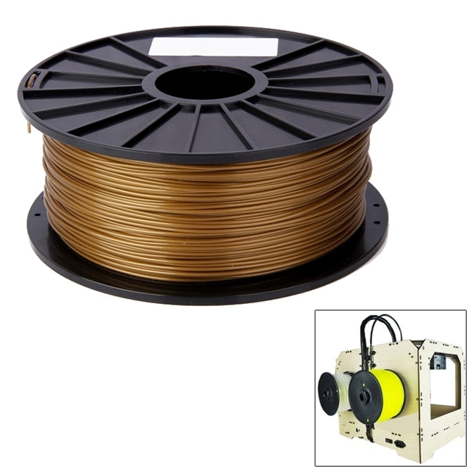 PLA 3.0 mm Color Series 3D Printer Filaments, about 115m(Gold) - Consumables by PMC Jewellery | Online Shopping South Africa | PMC Jewellery | Buy Now Pay Later Mobicred