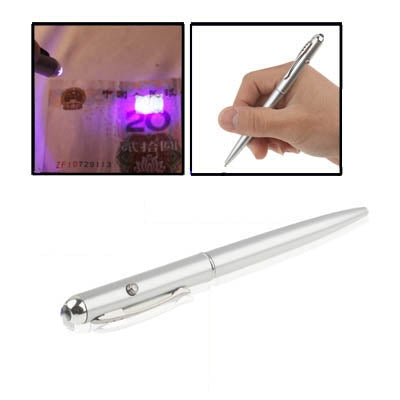 Magic Trick - Invisible Ink UV Light Pen(Silver) -  by PMC Jewellery | Online Shopping South Africa | PMC Jewellery