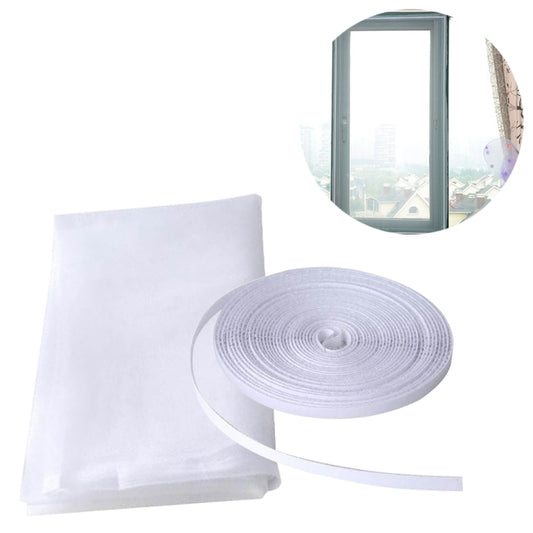 DIY Polyester Fly Screen/ Window Screen Hook and Loop Fastener Mosquito Net(White) - Door & Window Films by PMC Jewellery | Online Shopping South Africa | PMC Jewellery