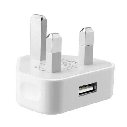 5V / 1A (UK Plug) USB Charger Adapter For  iPhone, Galaxy, Huawei, Xiaomi, LG, HTC and Other Smart Phones, Rechargeable Devices(White) - USB Charger by PMC Jewellery | Online Shopping South Africa | PMC Jewellery | Buy Now Pay Later Mobicred