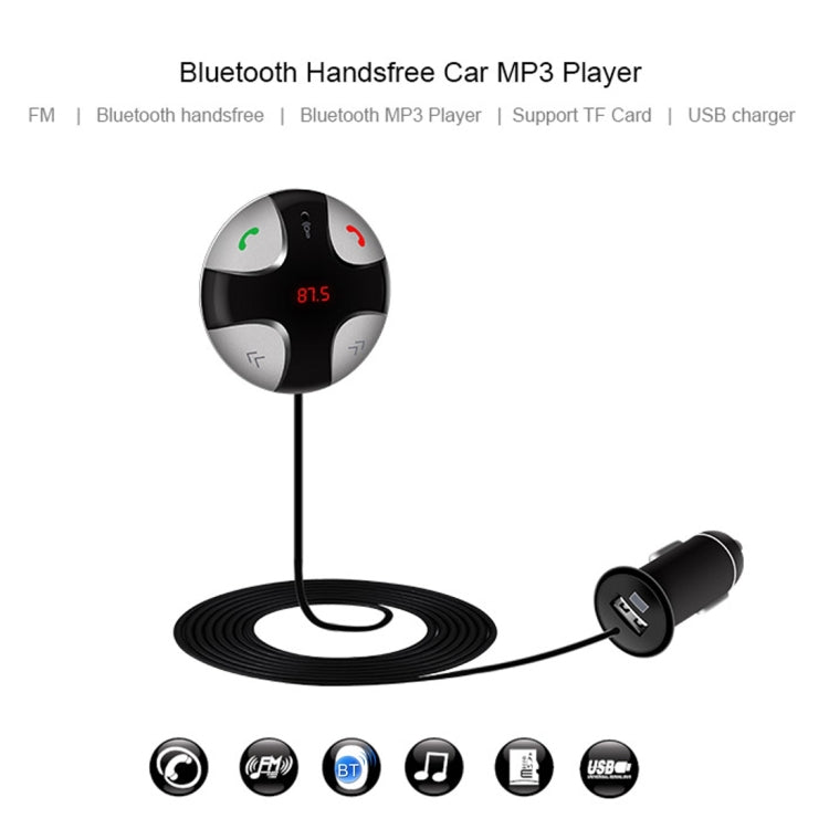 FM29B Bluetooth FM Transmitter Hands-free Car Kit, Car Charger, For iPhone, Galaxy, Sony, Lenovo, HTC, Huawei, and other Smartphones - Bluetooth Car Kits by PMC Jewellery | Online Shopping South Africa | PMC Jewellery | Buy Now Pay Later Mobicred