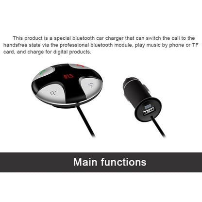 FM29B Bluetooth FM Transmitter Hands-free Car Kit, Car Charger, For iPhone, Galaxy, Sony, Lenovo, HTC, Huawei, and other Smartphones - Bluetooth Car Kits by PMC Jewellery | Online Shopping South Africa | PMC Jewellery | Buy Now Pay Later Mobicred