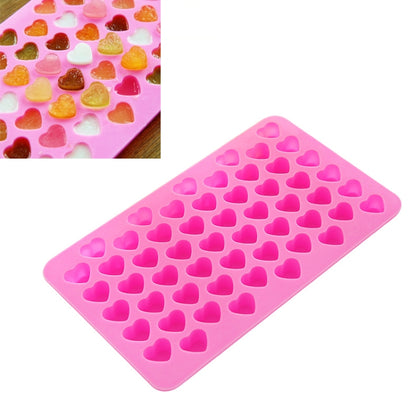 Creative Heart Shape 55-Grid Ice Cube Tray(Pink) - Food Molds by PMC Jewellery | Online Shopping South Africa | PMC Jewellery | Buy Now Pay Later Mobicred