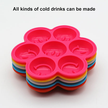 Smile Pattern Silicon Ice Cube Tray Ice Mold, Random Color Delivery - Food Molds by PMC Jewellery | Online Shopping South Africa | PMC Jewellery | Buy Now Pay Later Mobicred