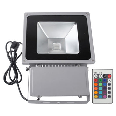 80W Waterproof Floodlight Lamp , RGB LED Light with Remote Control, AC 85-265V(Black) - Floodlights by PMC Jewellery | Online Shopping South Africa | PMC Jewellery | Buy Now Pay Later Mobicred