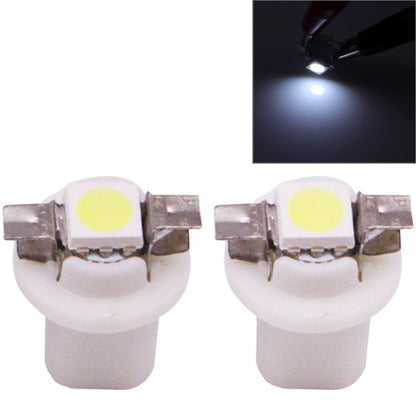 2 PCS B8.5 White Light 0.2W 12LM 1 LED SMD 5050 LED Instrument Light Bulb Dashboard Light for Vehicles, DC 12V(White) - Instrument Lights by PMC Jewellery | Online Shopping South Africa | PMC Jewellery | Buy Now Pay Later Mobicred