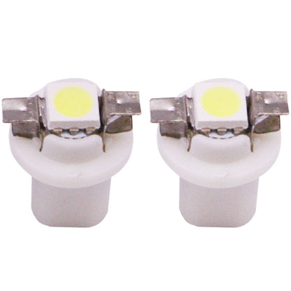 2 PCS B8.5 White Light 0.2W 12LM 1 LED SMD 5050 LED Instrument Light Bulb Dashboard Light for Vehicles, DC 12V(White) - Instrument Lights by PMC Jewellery | Online Shopping South Africa | PMC Jewellery | Buy Now Pay Later Mobicred