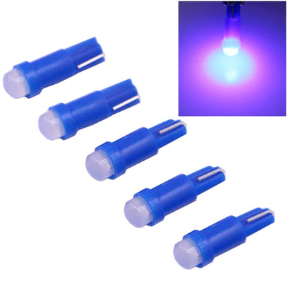 5 PCS T5 0.5W 20LM Blue Light 1 LED COB LED Instrument Light Bulb Dashboard Light for Vehicles, DC 12V(Blue) - Instrument Lights by PMC Jewellery | Online Shopping South Africa | PMC Jewellery | Buy Now Pay Later Mobicred