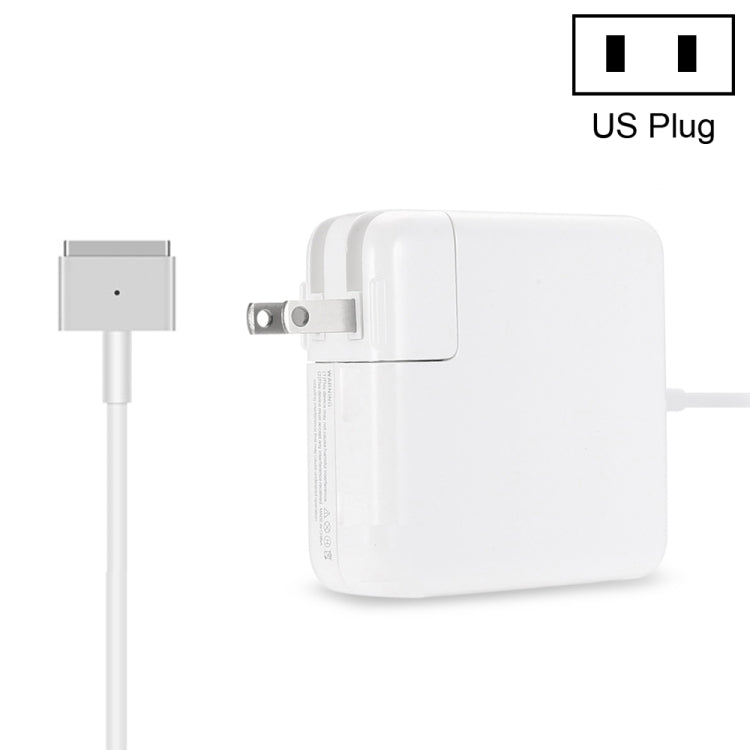 A1435 60W 16.5V 3.65A 5 Pin MagSafe 2 Power Adapter for MacBook, Cable Length: 1.6m, US Plug(White) - Cable & Adapter by PMC Jewellery | Online Shopping South Africa | PMC Jewellery | Buy Now Pay Later Mobicred