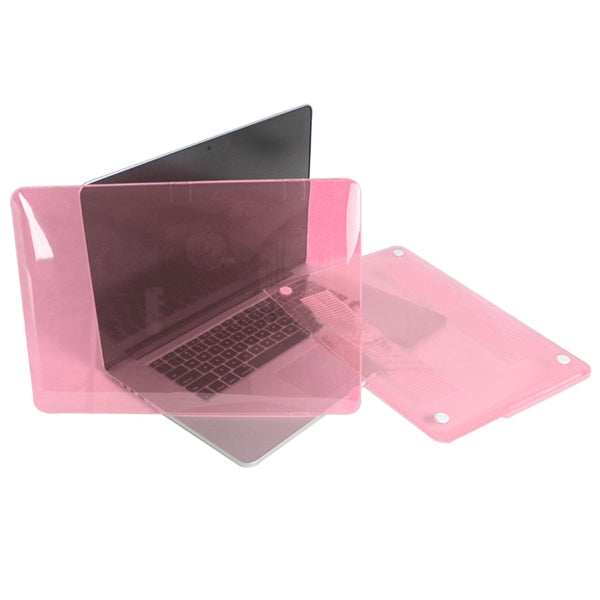 ENKAY for MacBook Pro Retina 13.3 inch (US Version) / A1425 / A1502 4 in 1 Crystal Hard Shell Plastic Protective Case with Screen Protector & Keyboard Guard & Anti-dust Plugs(Pink) - MacBook Pro Cases by ENKAY | Online Shopping South Africa | PMC Jewellery | Buy Now Pay Later Mobicred