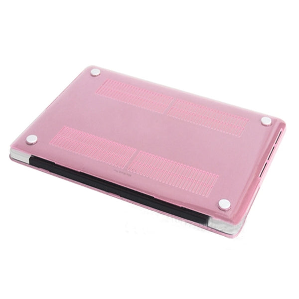 ENKAY for MacBook Pro Retina 15.4 inch (US Version) / A1398 4 in 1 Crystal Hard Shell Plastic Protective Case with Screen Protector & Keyboard Guard & Anti-dust Plugs(Pink) - MacBook Pro Cases by ENKAY | Online Shopping South Africa | PMC Jewellery | Buy Now Pay Later Mobicred