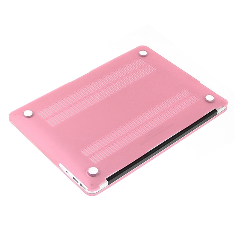 ENKAY for Macbook Air 11.6 inch (US Version) / A1370 / A1465 Hat-Prince 3 in 1 Frosted Hard Shell Plastic Protective Case with Keyboard Guard & Port Dust Plug(Pink) - MacBook Air Cases by ENKAY | Online Shopping South Africa | PMC Jewellery | Buy Now Pay Later Mobicred