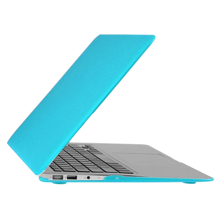 ENKAY for Macbook Air 11.6 inch (US Version) / A1370 / A1465 Hat-Prince 3 in 1 Frosted Hard Shell Plastic Protective Case with Keyboard Guard & Port Dust Plug(Blue) - MacBook Air Cases by ENKAY | Online Shopping South Africa | PMC Jewellery | Buy Now Pay Later Mobicred