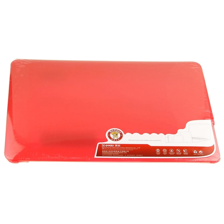 ENKAY for Macbook Air 11.6 inch (US Version) / A1370 / A1465 Hat-Prince 3 in 1 Frosted Hard Shell Plastic Protective Case with Keyboard Guard & Port Dust Plug(Red) - MacBook Air Cases by ENKAY | Online Shopping South Africa | PMC Jewellery | Buy Now Pay Later Mobicred