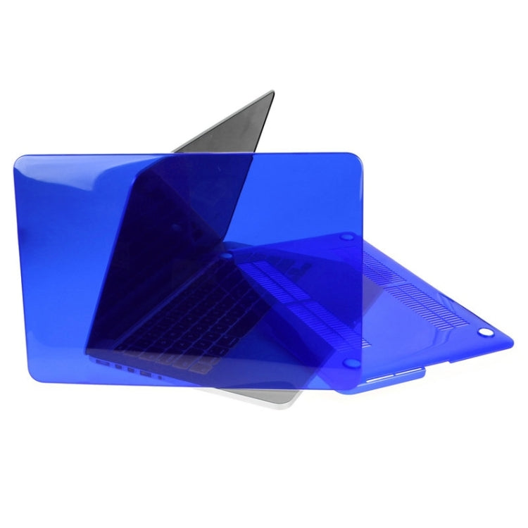 ENKAY for Macbook Pro Retina 13.3 inch (US Version) / A1425 / A1502 Hat-Prince 3 in 1 Crystal Hard Shell Plastic Protective Case with Keyboard Guard & Port Dust Plug(Dark Blue) - MacBook Pro Cases by ENKAY | Online Shopping South Africa | PMC Jewellery | Buy Now Pay Later Mobicred