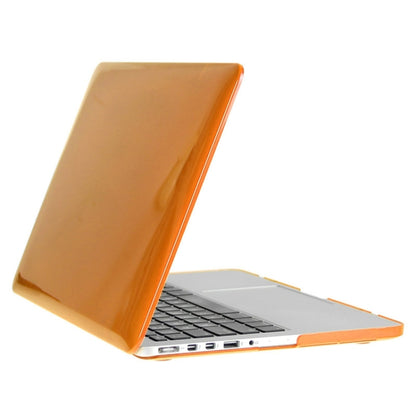 ENKAY for Macbook Pro Retina 13.3 inch (US Version) / A1425 / A1502 Hat-Prince 3 in 1 Crystal Hard Shell Plastic Protective Case with Keyboard Guard & Port Dust Plug(Orange) - MacBook Pro Cases by ENKAY | Online Shopping South Africa | PMC Jewellery | Buy Now Pay Later Mobicred