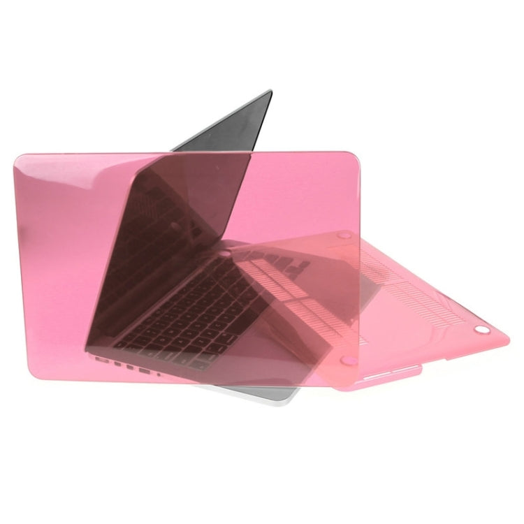 ENKAY for Macbook Pro Retina 13.3 inch (US Version) / A1425 / A1502 Hat-Prince 3 in 1 Crystal Hard Shell Plastic Protective Case with Keyboard Guard & Port Dust Plug(Pink) - MacBook Pro Cases by ENKAY | Online Shopping South Africa | PMC Jewellery | Buy Now Pay Later Mobicred