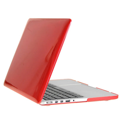 ENKAY for Macbook Pro Retina 13.3 inch (US Version) / A1425 / A1502 Hat-Prince 3 in 1 Crystal Hard Shell Plastic Protective Case with Keyboard Guard & Port Dust Plug(Red) - MacBook Pro Cases by ENKAY | Online Shopping South Africa | PMC Jewellery | Buy Now Pay Later Mobicred