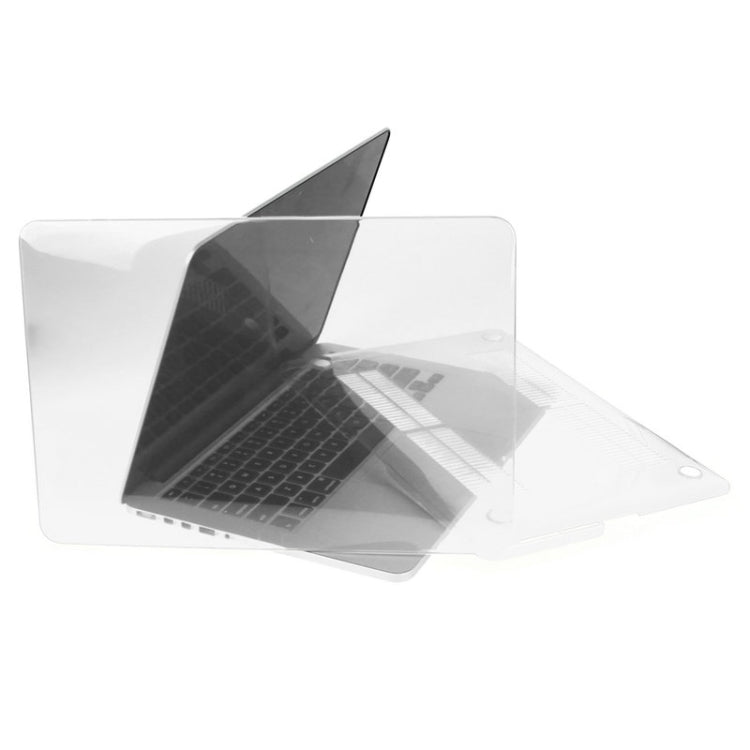 ENKAY for Macbook Pro Retina 13.3 inch (US Version) / A1425 / A1502 Hat-Prince 3 in 1 Crystal Hard Shell Plastic Protective Case with Keyboard Guard & Port Dust Plug(White) - MacBook Pro Cases by ENKAY | Online Shopping South Africa | PMC Jewellery | Buy Now Pay Later Mobicred