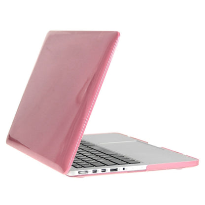 ENKAY for Macbook Pro Retina 15.4 inch (US Version) / A1398 Hat-Prince 3 in 1 Crystal Hard Shell Plastic Protective Case with Keyboard Guard & Port Dust Plug(Pink) - MacBook Pro Cases by ENKAY | Online Shopping South Africa | PMC Jewellery | Buy Now Pay Later Mobicred