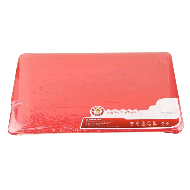 ENKAY for Macbook Pro Retina 15.4 inch (US Version) / A1398 Hat-Prince 3 in 1 Crystal Hard Shell Plastic Protective Case with Keyboard Guard & Port Dust Plug(Red) - MacBook Pro Cases by ENKAY | Online Shopping South Africa | PMC Jewellery | Buy Now Pay Later Mobicred