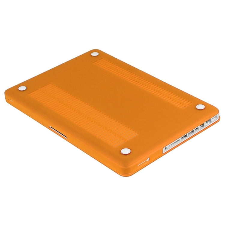 ENKAY for Macbook Pro 15.4 inch (US Version) / A1286 Hat-Prince 3 in 1 Frosted Hard Shell Plastic Protective Case with Keyboard Guard & Port Dust Plug(Orange) - MacBook Pro Cases by ENKAY | Online Shopping South Africa | PMC Jewellery | Buy Now Pay Later Mobicred