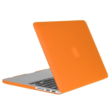 ENKAY for Macbook Pro Retina 15.4 inch (US Version) / A1398 Hat-Prince 3 in 1 Frosted Hard Shell Plastic Protective Case with Keyboard Guard & Port Dust Plug(Orange) - MacBook Pro Cases by ENKAY | Online Shopping South Africa | PMC Jewellery | Buy Now Pay Later Mobicred