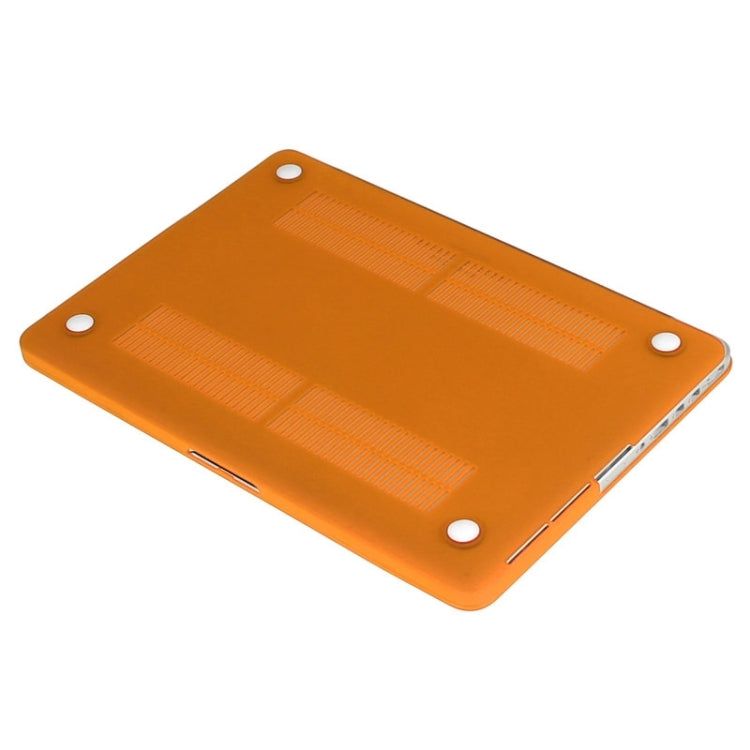 ENKAY for Macbook Pro Retina 15.4 inch (US Version) / A1398 Hat-Prince 3 in 1 Frosted Hard Shell Plastic Protective Case with Keyboard Guard & Port Dust Plug(Orange) - MacBook Pro Cases by ENKAY | Online Shopping South Africa | PMC Jewellery | Buy Now Pay Later Mobicred