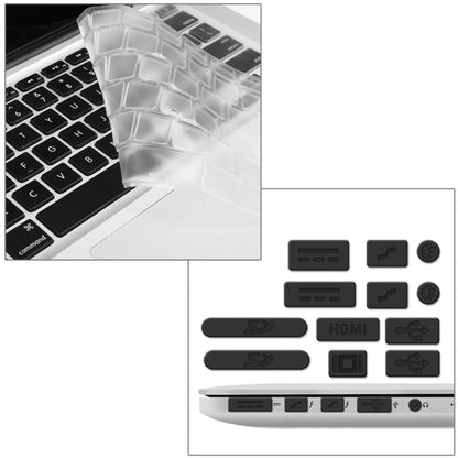 ENKAY for Macbook Pro Retina 15.4 inch (US Version) / A1398 Hat-Prince 3 in 1 Frosted Hard Shell Plastic Protective Case with Keyboard Guard & Port Dust Plug(White) - MacBook Pro Cases by ENKAY | Online Shopping South Africa | PMC Jewellery | Buy Now Pay Later Mobicred