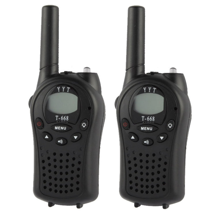 2 PCS T-668 400-470MHz 1.0 inch LCD 8 / 20 / 22CHS Walkie Talkie Set - Handheld Walkie Talkie by PMC Jewellery | Online Shopping South Africa | PMC Jewellery | Buy Now Pay Later Mobicred