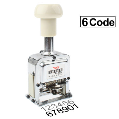 High Performance Metal Material Automatic Numbering Machine (6 Code)(Silver) - Price Labeller by PMC Jewellery | Online Shopping South Africa | PMC Jewellery | Buy Now Pay Later Mobicred