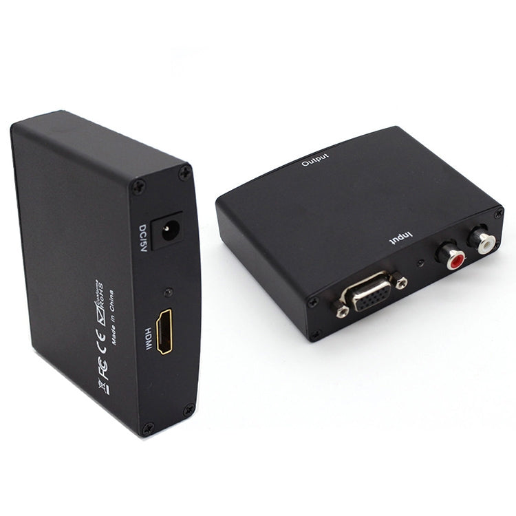 Full HD 1080P VGA to HDMI Adapter, 1.3 Version HDMI Standard(Black) - Converter by PMC Jewellery | Online Shopping South Africa | PMC Jewellery | Buy Now Pay Later Mobicred