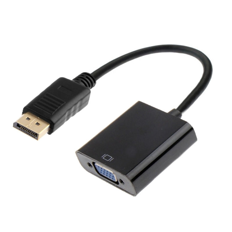 DisplayPort Male to VGA Female Adapter(Black) - Cable & Adapter by PMC Jewellery | Online Shopping South Africa | PMC Jewellery | Buy Now Pay Later Mobicred