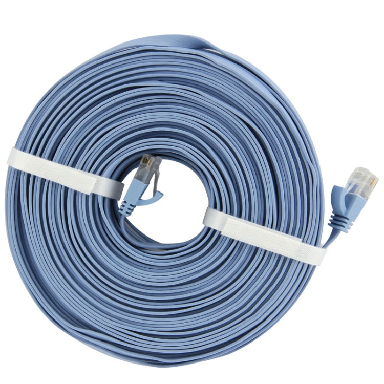 CAT6 Ultra-thin Flat Ethernet Network LAN Cable, Length: 50m(Blue) - Lan Cable and Tools by PMC Jewellery | Online Shopping South Africa | PMC Jewellery | Buy Now Pay Later Mobicred